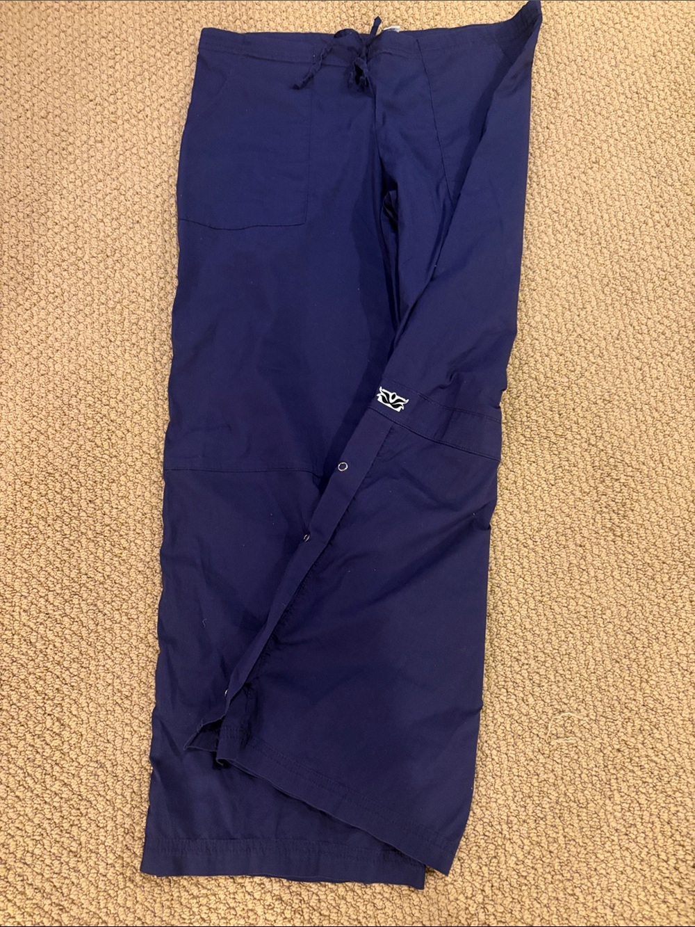 Rare Side Snap Closure Be Present Pants in dark purple